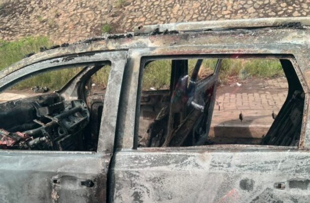 Dodge journey burns completely in Shiashie morning fire