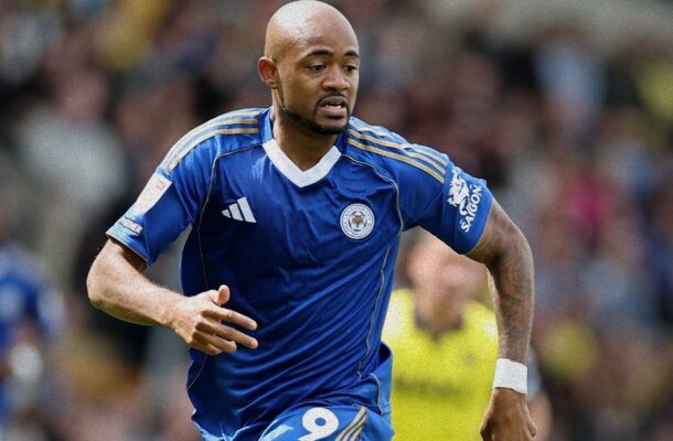 Jordan Ayew scores in Leicester City draw with Bristol City