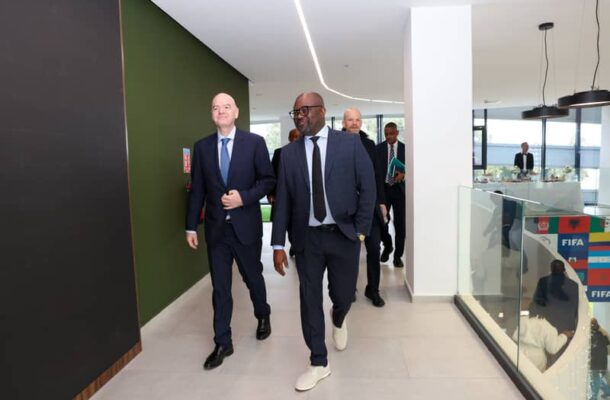 2025 AFCON: Kurt Okraku joins global football leaders at FIFA Africa office