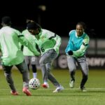 Black Queens land in Southampton and hold first training session ahead of England showdown