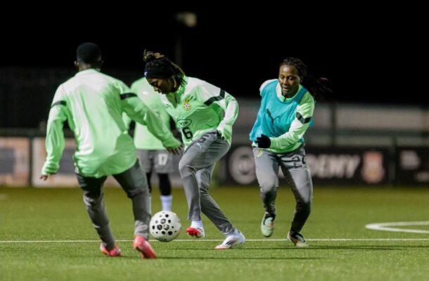 Black Queens land in Southampton and hold first training session ahead of England showdown
