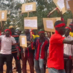 NDC youth protest against Nanton DCE over alleged misconduct