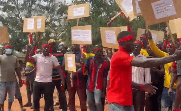 NDC youth protest against Nanton DCE over alleged misconduct