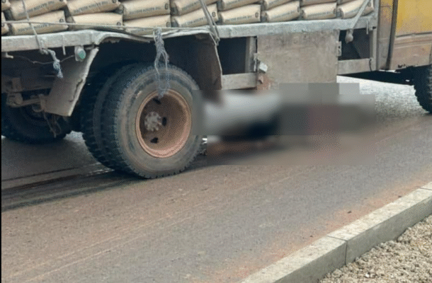 Cement truck kills insurance agent in tragic accident on Apowa-Agona Nkwanta road