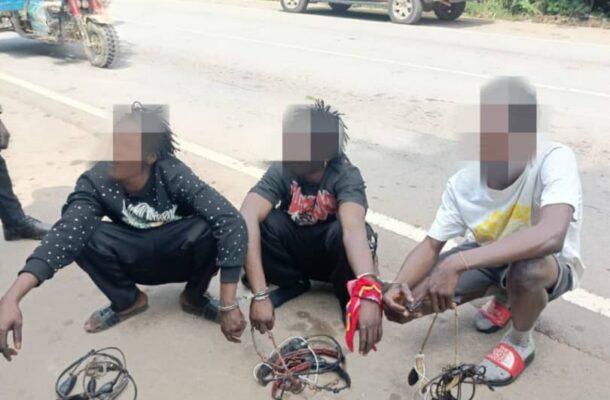 Police nab five-man robbery gang terrorising Sefwi Bekwai