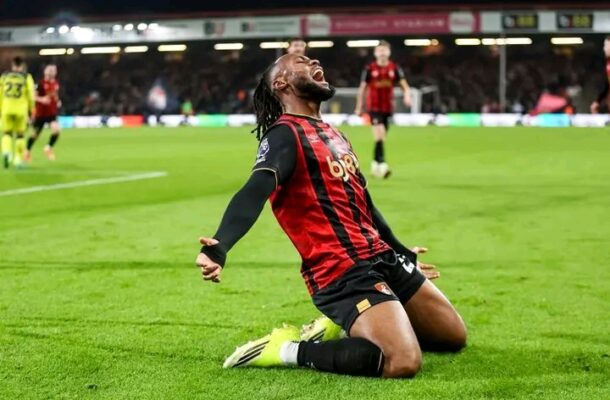 Antoine Semenyo scores last minute winner for Bournemouth against Tottenham