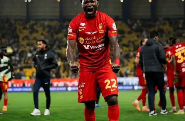 Ghanaian star Bonsu Baah registers two assists in Al Qadsiah win over Al Hazem