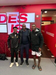Otto Addo watches on as Ghanaian duo clash in Europa League