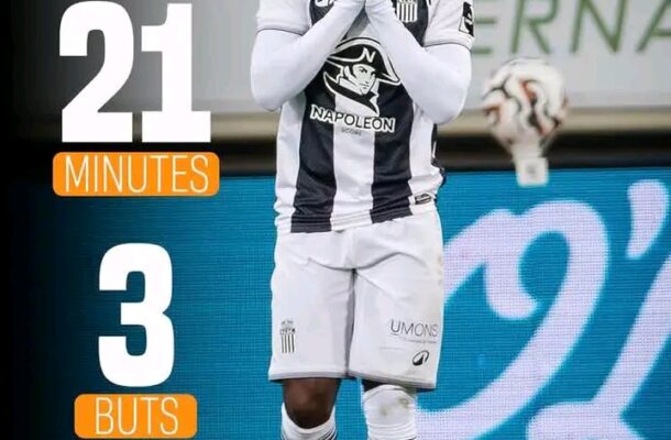 Ghanaian youngster Asante scores hat-trick in Charleroi B win Royal Union