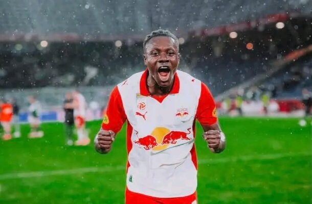 Edmund Baidoo shines in Salzburg's defeat to Aston Villa in  their Europa league clash