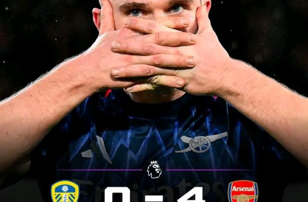 EPL: Arsenal beat Leeds to open seven-point lead at the top