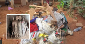 Aflao: Traditional priestess renounces idol worship, hands over gods to be burnt