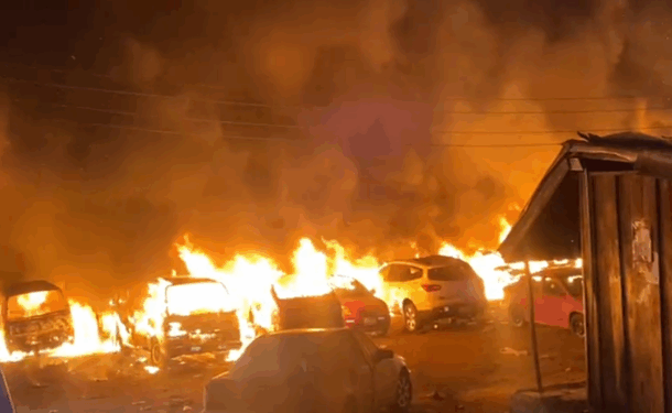 Inferno ravages Sofoline mechanic hub, destroys over 100 vehicles in Ashanti Region