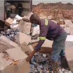 Police, FDA destroy large stock of tramadol and marijuana in Ashanti Region