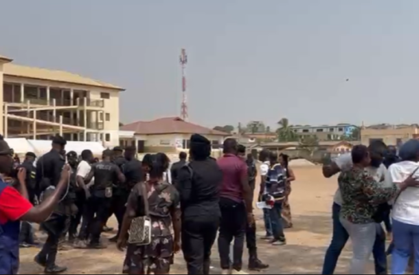 Tension in Ablekuma North as Police arrest two delegates during NPP Presidential primary voting