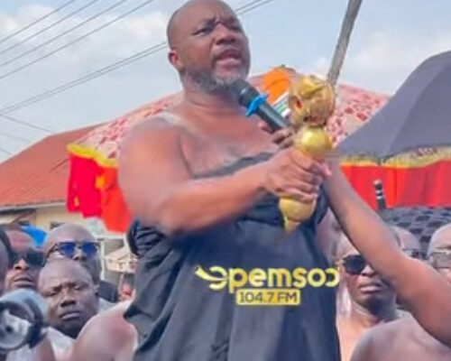 Leslie Osei Bonsu swears allegiance as new Asante Mampong chief, takes stool name Osei Bonsu III
