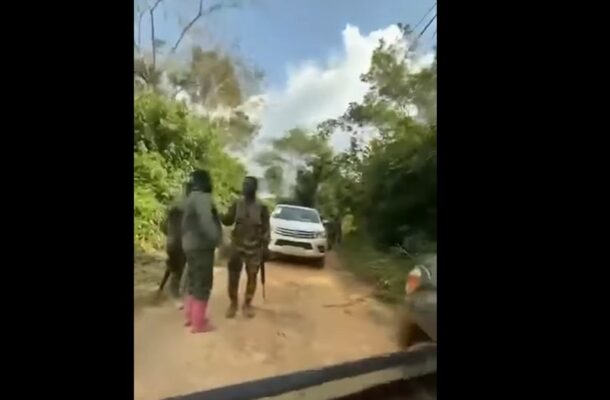 Soldiers prevent anti-galamsey operations in Aowin municipality