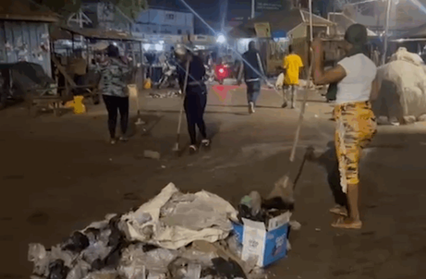 Tamale security operation forces 13 suspected sex workers to clean city centre