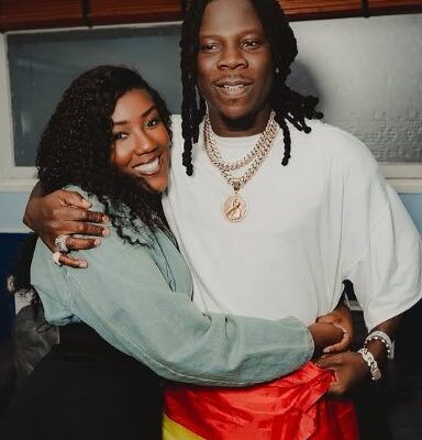 Stonebwoy shares behind-the-scenes of his rice business with wife Louisa