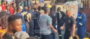 Fire officers assault Class Media journalist while covering Kasoa New Market fire