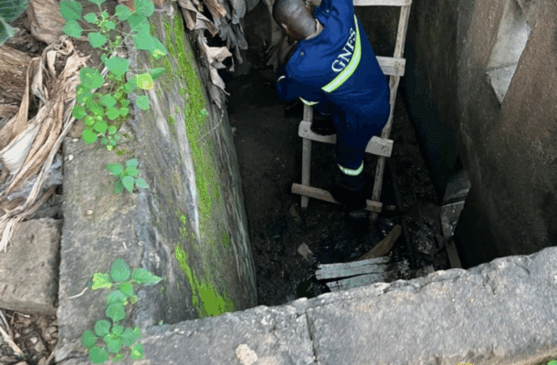 GNFS rescues dog from well at Amamorley Canada junction