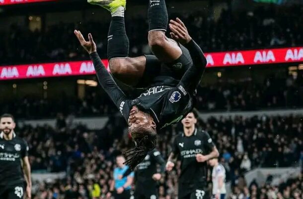 Semenyo strikes again as Manchester City are held by Spurs to a 2-2 draw