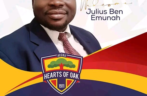 Hearts of Oak appoints Julius Emunah as new Managing Director
