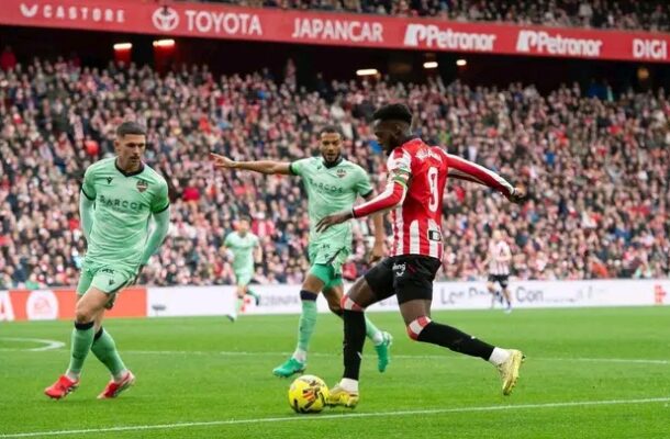 Inaki Williams shines with two assists as Athletic Club cruise past Levante in Laliga
