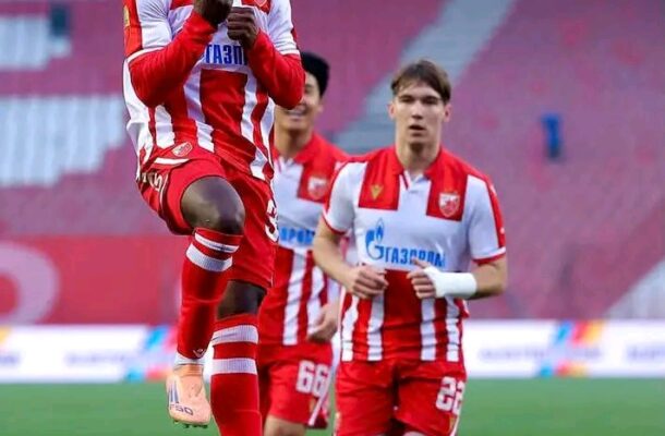 Ghana’s Douglas Owusu makes Sofascore team of the week after goal and assist for Red Star