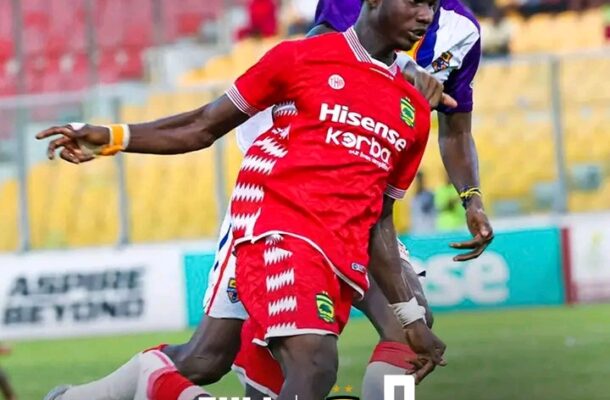 10 man Hearts beat Kotoko in Ghana premier league super clash