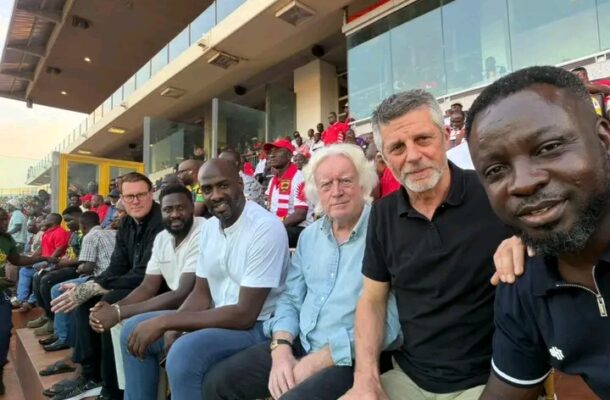 Black Stars coaches watch on as Hearts beat Kotoko in Kumasi