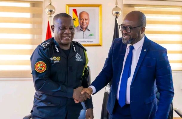 GFA President Okraku pays working visit to IGP to boost stadium security 