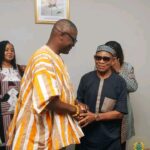 Ghana’s football legends pays courtesy call on Sports Minister Kofi Adams  ‎