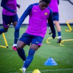 Abdul Aziz Issah returns to training after injury lay-off at Barcelona Athletic ‎