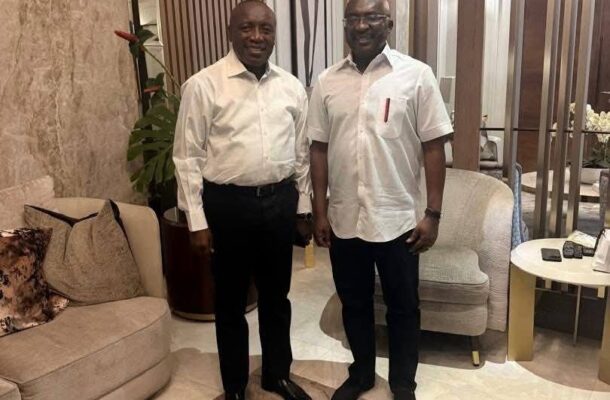 Bawumia welcomes Adutwum, Kwabena Agyapong to his home after victory in NPP Primaries