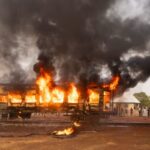 Fire guts historic train in Ibrahim Mahama’s heritage collection at Tamale