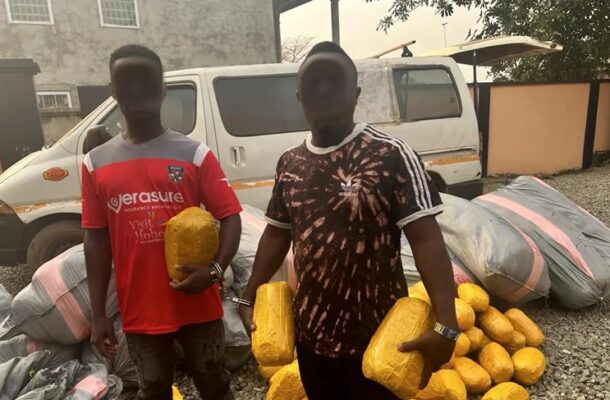 Police arrest two over suspected narcotics trafficking in Volta North