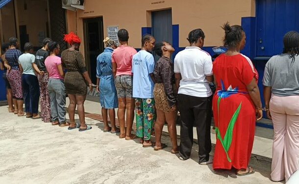 Police bust sex trafficking ring in Koforidua, arrest 15 women and complicit landlords