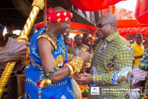 Dormaahene rejects Mahama’s 24-hour economy market, praises Akufo-Addo’s legacy project
