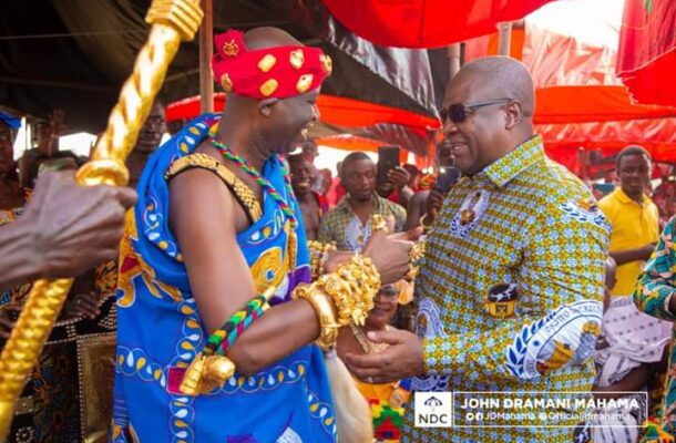 Dormaahene rejects Mahama’s 24-hour economy market, praises Akufo-Addo’s legacy project