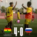 Black Queens thrash Russia 4-0 at Pink Ladies Cup