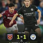 Man City held by West Ham to a draw in the Premier League title race  ‎