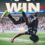 Emmanuel Sabbi scores in Vancouver Whitecaps’ 6–0 win over Minnesota