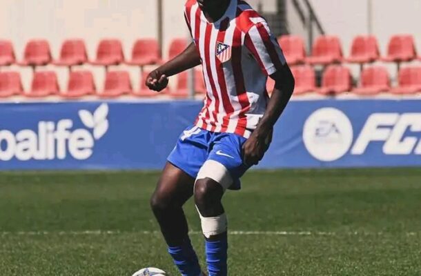 Shadrack Addo scores in Atlético U19 win over Union Adarve
