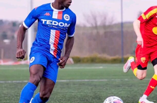 David Osei scores twice in Brno’s six-goal thrashing of Slovan ‎