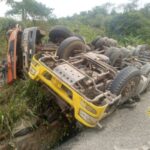 Three killed after truck overturns near Asenema waterfalls