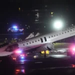 Air Canada plane crashes in New York killing two pilots