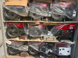 Customs Officers intercept 560 suspected galamsey engines at Tema Port