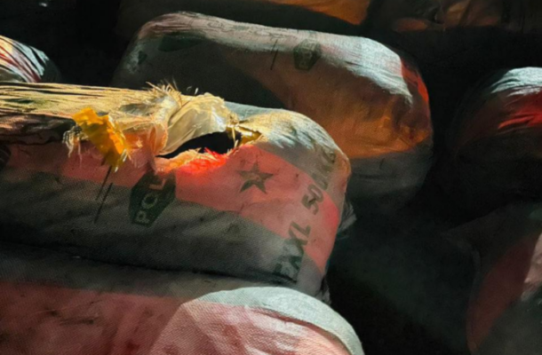 Navy intercepts major suspected cannabis shipment along coast