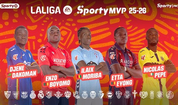 Nominees revealed for the SPORTY LALIGA MVP honouring the best African player in LALIGA
